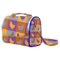 Chickens Pixel Pattern - Version 1a Satchel Shoulder Bag by wagnerps