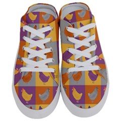 Chickens Pixel Pattern - Version 1a Half Slippers by wagnerps