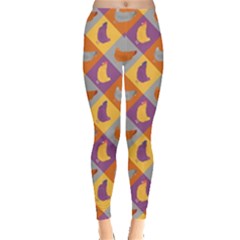 Chickens Pixel Pattern - Version 1b Leggings  by wagnerps