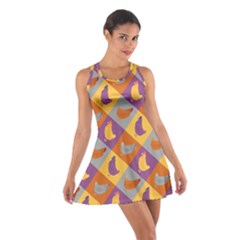 Chickens Pixel Pattern - Version 1b Cotton Racerback Dress by wagnerps