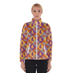 Chickens Pixel Pattern - Version 1b Women s Bomber Jacket by wagnerps