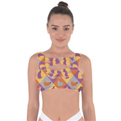 Chickens Pixel Pattern - Version 1b Bandaged Up Bikini Top by wagnerps