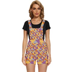 Chickens Pixel Pattern - Version 1b Short Overalls by wagnerps