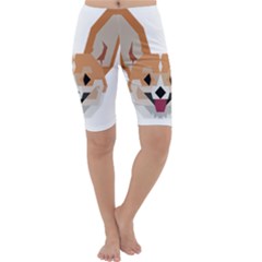 Cardigan Corgi Face Cropped Leggings 