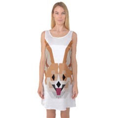 Cardigan Corgi Face Sleeveless Satin Nightdress by wagnerps