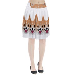 Cardigan Corgi Face Pleated Skirt by wagnerps