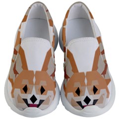 Cardigan Corgi Face Kids Lightweight Slip Ons by wagnerps