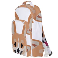 Cardigan Corgi Face Double Compartment Backpack by wagnerps