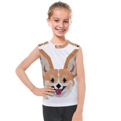 Cardigan Corgi Face Kids  Mesh Tank Top by wagnerps