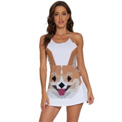 Cardigan Corgi Face 2-in-1 Flare Activity Dress by wagnerps