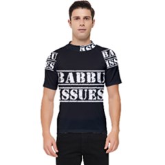 Babbu Issues - Italian Daddy Issues Men s Short Sleeve Rash Guard by ConteMonfrey