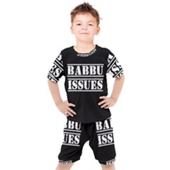 Babbu Issues - Italian Daddy Issues Kids  Tee And Shorts Set by ConteMonfrey