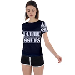 Babbu Issues - Italian Daddy Issues Back Circle Cutout Sports Tee by ConteMonfrey