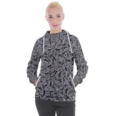 Weird Monster Reptile Drawing Motif Pattern Women s Hooded Pullover by dflcprintsclothing