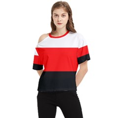 Erzya Flag One Shoulder Cut Out Tee