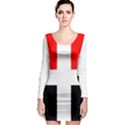 Arpitania Flag Long Sleeve Bodycon Dress View1