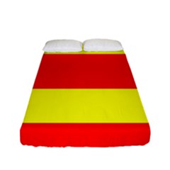 Aust Agder Flag Fitted Sheet (full/ Double Size) by tony4urban