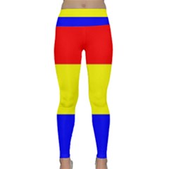 Budapest Flag Lightweight Velour Classic Yoga Leggings by tony4urban