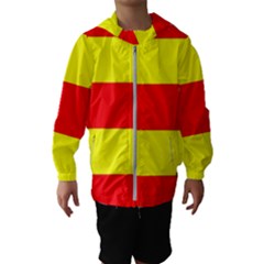 Aust Agder Flag Kids  Hooded Windbreaker by tony4urban