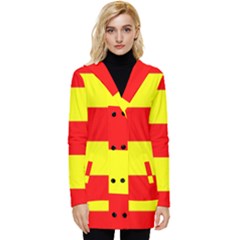 Aust Agder Flag Button Up Hooded Coat 