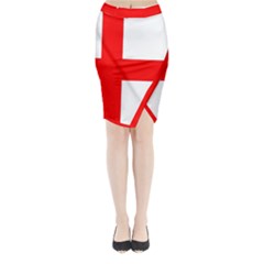 Bologna Flag Midi Wrap Pencil Skirt by tony4urban