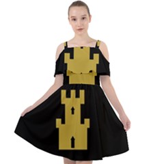 Finnmark Flag Cut Out Shoulders Chiffon Dress by tony4urban