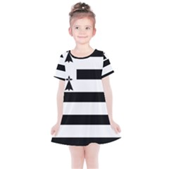 Brittany Flag Kids  Simple Cotton Dress by tony4urban