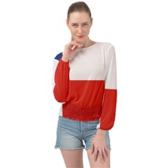 Banskobystricky Flag Banded Bottom Chiffon Top