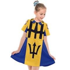 Barbados Kids  Short Sleeve Shirt Dress by tony4urban