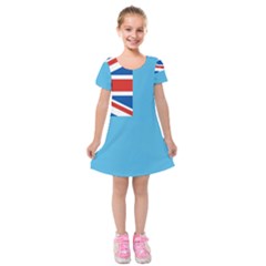 Fiji Kids  Short Sleeve Velvet Dress by tony4urban