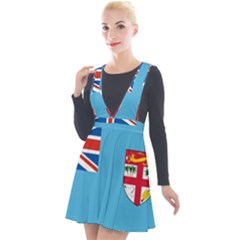 Fiji Plunge Pinafore Velour Dress by tony4urban