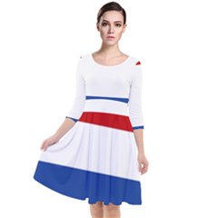 Netherlands Quarter Sleeve Waist Band Dress