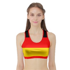 Germany Sports Bra With Border by tony4urban