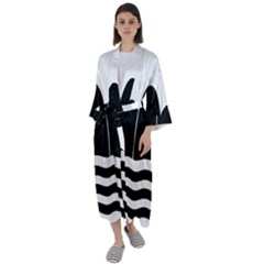 Gozo Malta Flag Maxi Satin Kimono by tony4urban