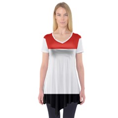 Kujawsko-pomorskie Flag Short Sleeve Tunic  by tony4urban