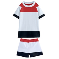 Kujawsko-pomorskie Flag Kids  Swim Tee And Shorts Set by tony4urban