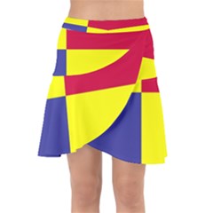 Kosicky Flag Wrap Front Skirt by tony4urban