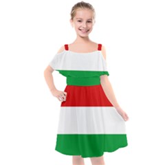 Hungary Kids  Cut Out Shoulders Chiffon Dress by tony4urban