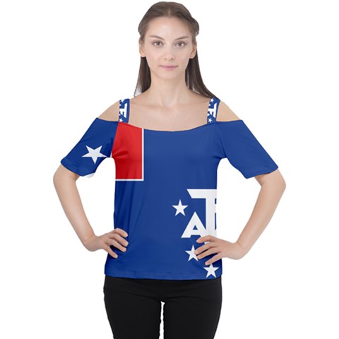 French Southern Territories Cutout Shoulder Tee by tony4urban