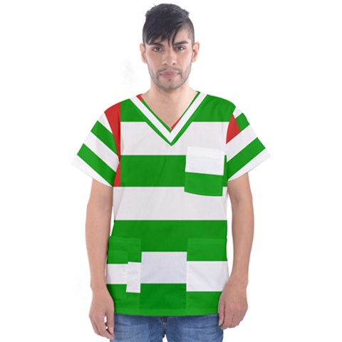 Abkhazia Men s V-neck Scrub Top by tony4urban