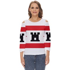 Drenthe Flag Cut Out Wide Sleeve Top