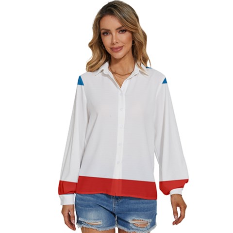 Crimea Flag Women s Long Sleeve Button Down Shirt by tony4urban