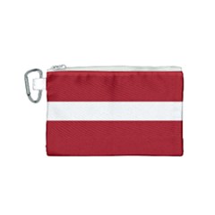 Latvia Canvas Cosmetic Bag (small) by tony4urban