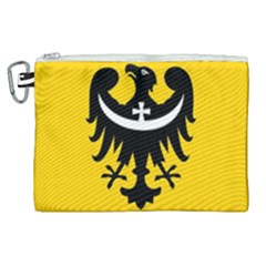 Dolnoslaskie Flag Canvas Cosmetic Bag (xl) by tony4urban