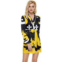 Dolnoslaskie Flag Long Sleeve Satin Robe by tony4urban