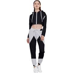 Magnitogorsk City Flag Cropped Zip Up Lounge Set by tony4urban