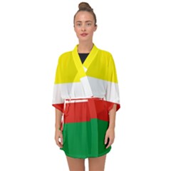 Lubuskie Flag Half Sleeve Chiffon Kimono by tony4urban