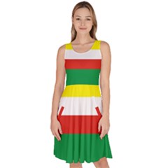 Lubuskie Flag Knee Length Skater Dress With Pockets by tony4urban