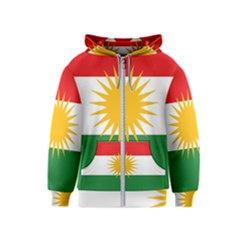 Kurdistan Flag Kids  Zipper Hoodie by tony4urban