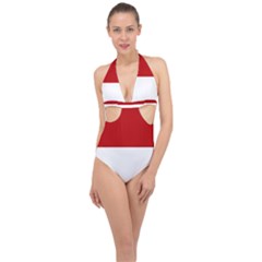 Monaco Halter Front Plunge Swimsuit